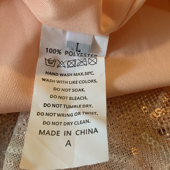 The Perfect Gown- Sequin Gown, HI Low Mermaid Hem, Rose Gold and Silver Sequins - Picture 6 of 8